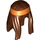 LEGO Reddish Brown Long Straight Hair with Orange Headband (10104 / 99248)