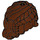 LEGO Rötlich-braun Lange Wellig Haar mit Seite French Braid (35620)