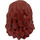 LEGO Rötlich-braun Lange Wellig Haar mit Seite French Braid (35620)