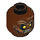 LEGO Reddish Brown Lurtz Head (Recessed Solid Stud) (3626 / 10457)