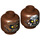 LEGO Reddish Brown Lurtz Head (Recessed Solid Stud) (3626 / 10457)