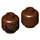 LEGO Reddish Brown M&#039;Baku Minifigure Head (Recessed Solid Stud) (1793 / 3626)