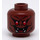 LEGO Reddish Brown Man-Bat Minifigure Head (Recessed Solid Stud) (15764 / 31040)