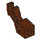 LEGO Brun rougeâtre Mécanique Bras avec support fin (53989 / 58342)