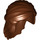 LEGO Reddish Brown Mid-Length Hair with 2 Braids Tied at Back (59363)