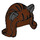 LEGO Reddish Brown Mid-Length Hair with Black Ears (26385 / 38967)