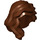 LEGO Brun rougeâtre Mi-longueur Cheveux avec séparation latérale (85974)