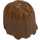 LEGO Reddish Brown Mid-Length Tousled Hair with Center Parting (88283)