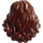 LEGO Rötlich-braun Mittlere Länge Wellig Haar (23187)