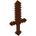 LEGO Brun rougeâtre Minecraft Épée (18787)