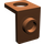 LEGO Roodachtig Bruin Minfigure Neck Beugel Dunnere achterwand (42446)