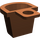 LEGO Roodachtig Bruin Minifig Container D-Basket (4523 / 5678)
