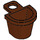 LEGO Reddish Brown Minifig Container D-Basket (4523 / 5678)