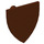 LEGO Reddish Brown Minifig Shield Triangular (3846)