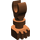 LEGO Reddish Brown Minifig Skeleton Leg (6266 / 31733)