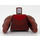 LEGO Rötliches Braun Minifigur Torso, Rot Kragen, Schwarz FatherLines und Vogel Flügel (973)