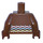 LEGO Reddish Brown Minifig Torso With Bow and Wavy Line Pattern (973)
