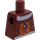 LEGO Reddish Brown Minifig Torso without Arms with Orange Harness and Parachute (973)