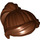 LEGO Reddish Brown Minifigure Hair Medium Ponytail with Long Bangs (18227 / 87990)