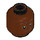 LEGO Reddish Brown Minifigure Head with Decoration (Recessed Solid Stud) (3626 / 93681)