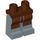 LEGO Reddish Brown Minifigure Hips and Legs with Apron and Square Bottom (3815 / 21902)