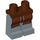 LEGO Rötlich-braun Minifigure Hüften und Beine mit Apron und welliger Boden (3815 / 16263)