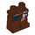 LEGO Rötlich-braun Minifigure Hüften und Beine mit Dark Blau Vest Tails und rot / Weiß Sash (95259 / 97989)