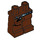 LEGO Reddish Brown Minifigure Hips and Legs with Gunbelt Pattern (50352 / 84418)