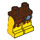 LEGO Roodachtig Bruin Minifigure Heupen en benen met Tatters en Patch (3815 / 85287)