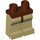 LEGO Reddish Brown Minifigure Hips with Tan Legs (3815 / 73200)