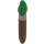 LEGO Červenohnědá Minifigurka Paint Brush s Zelená Horní a stříbrný Ráfek (14428 / 65695)