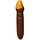 LEGO Roodachtig Bruin Minifigure Paint Brush met Oranje Top (15232 / 65695)