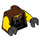 LEGO Rötlich-braun Minifigure Torso mit Laced Shirt und Schwarz Apron Bib (973 / 76382)