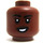 LEGO Rötlich-braun Monica Rambeau Kopf (Einbau-Vollbolzen) (3626)