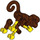 LEGO Reddish Brown Monkey with Yellow Hands (74499 / 99402)