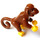 LEGO Brun rougeâtre Singe avec Jaune Mains (74499 / 99402)