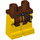 LEGO Reddish Brown Naboo Security Guard Minifigure Hips and Legs (3815 / 18427)