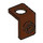 LEGO Reddish Brown Neck Bracket with Stud with Thinner Back Wall (42446)