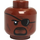 LEGO Reddish Brown Nick Fury Minifigure Head (Recessed Solid Stud) (3626 / 50781)