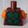 LEGO Rödaktig Brun Ninjago Kropp (973)