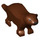 LEGO Rötlich-braun Otter mit Augen und Nose (67631 / 102240)