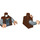 LEGO Reddish Brown Owen Grady Minifig Torso (973 / 76382)