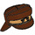 LEGO Brun rougeâtre Panaka Chapeau avec dessus brun rougeâtre (21840)