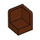 LEGO Reddish Brown Panel 1 x 1 Corner with Rounded Corners (6231)