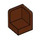LEGO Brun rougeâtre Panneau 1 x 1 Coin avec Coins arrondis (6231)