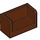 LEGO Roodachtig Bruin Paneel 1 x 2 x 1 met gesloten Hoeken (23969 / 35391)