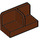 LEGO Roodachtig Bruin Paneel 1 x 2 x 1 met Dun Central Divider en Afgeronde hoeken (18971 / 93095)