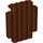 LEGO Reddish Brown Panel 2 x 6 x 6 Log Wall (30140)