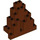 LEGO Reddish Brown Panel 3 x 8 x 7 Rock Triangular (6083)