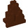 LEGO Brun rougeâtre Panneau 3 x 8 x 7 Osciller Triangulaire (6083)